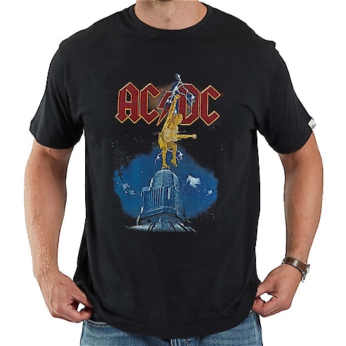 North 56°4 Official Licensed AC/DC T-Shirt Black